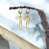 Gold Bow Earrings