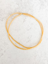 Yellow Round Bead ~ 17"