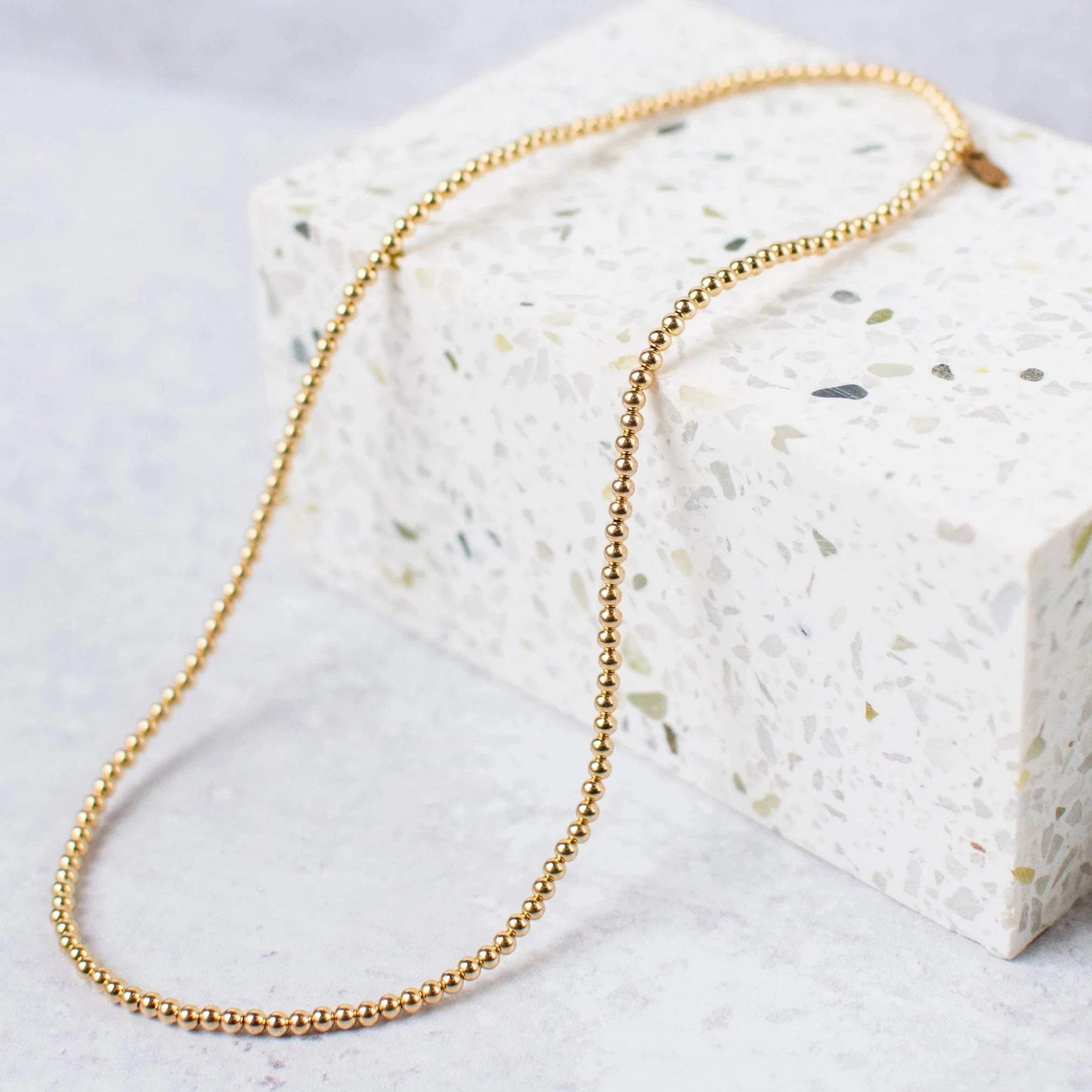 My Queen Gold Necklace ~ 3mm – Libbies Bracelets