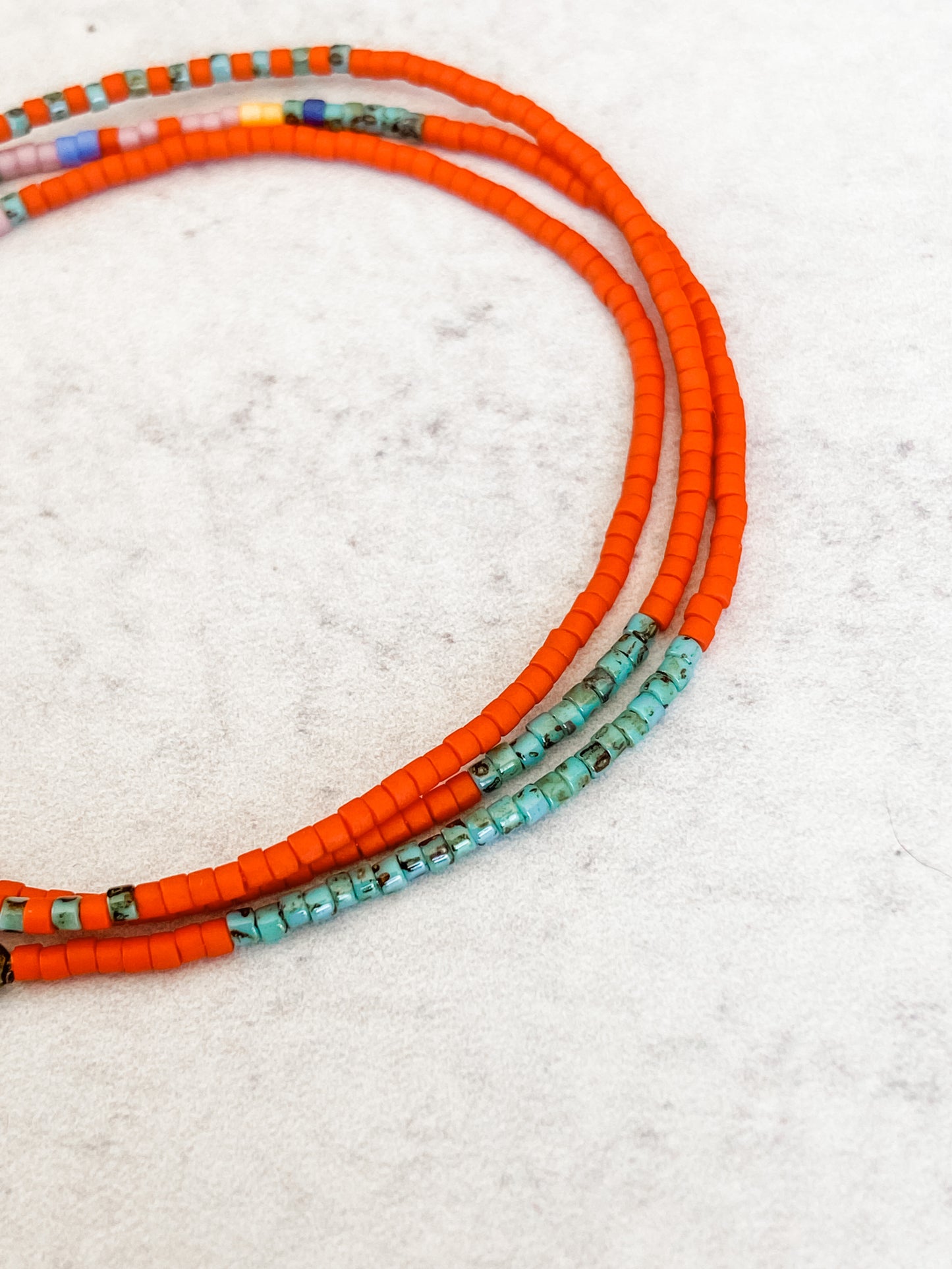 Capitol Reef Seed Bead ~ 21"